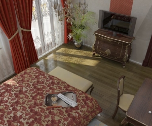 GrafiÄna 3D idejna reÅ¡itev za spalnico